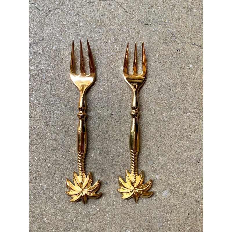 Small copper shiny palm fork Small copper shiny palm fork