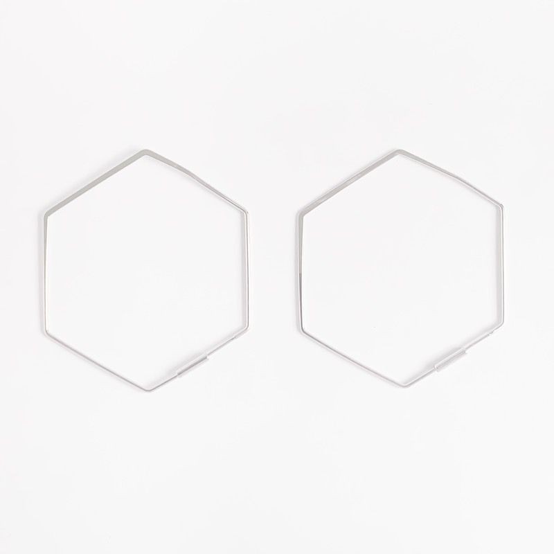 Earring Gerbera honeycomb gold plated or silver