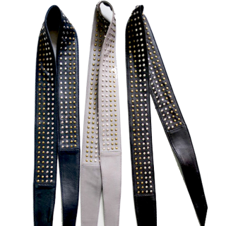 Leather belt Noah with studs Leather belt Noah with studs