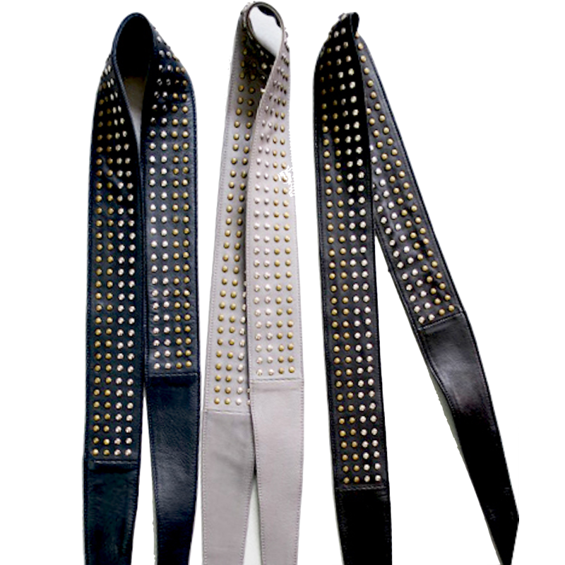 Leather belt Noah with studs Leather belt Noah with studs