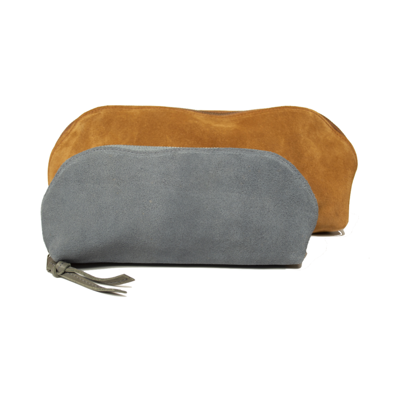 Suede make-up bag Rai small