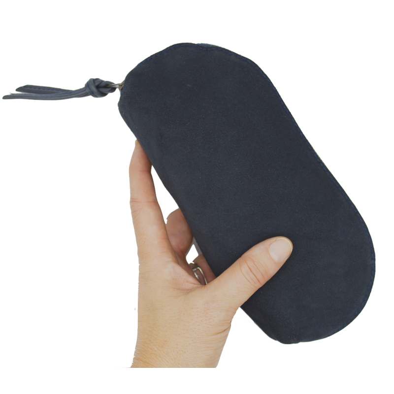 Suede make-up bag Rai small