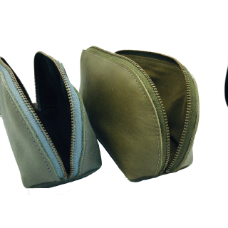 Leather  make-up bag Rai Small