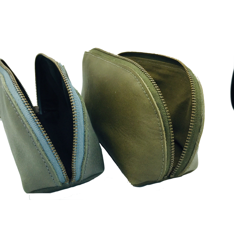 Leather  make-up bag Rai Small