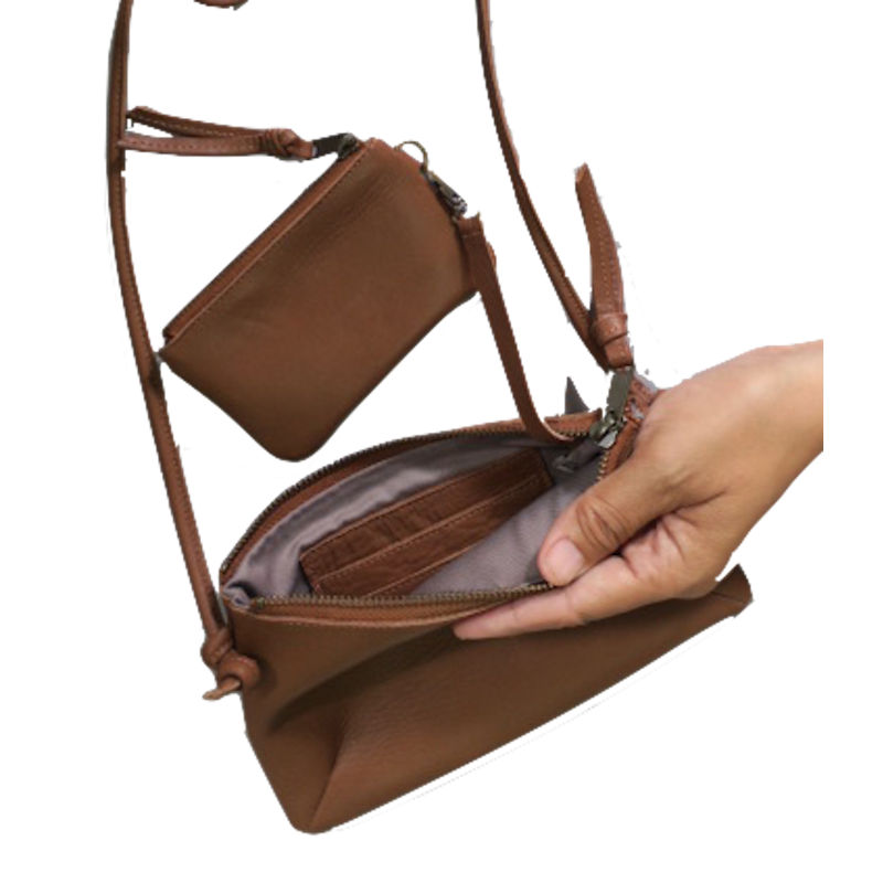 Small leather bag Lucky