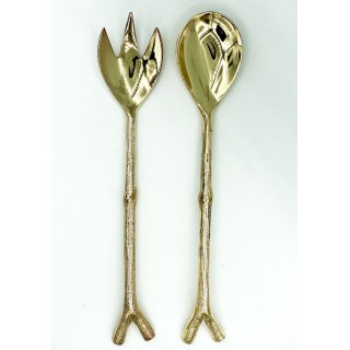 Copper salad cutlery