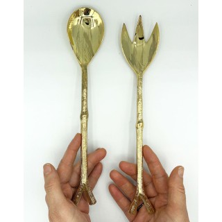 Copper salad cutlery