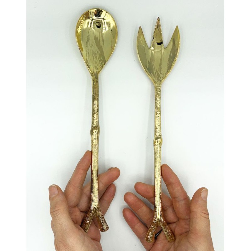 Copper salad cutlery