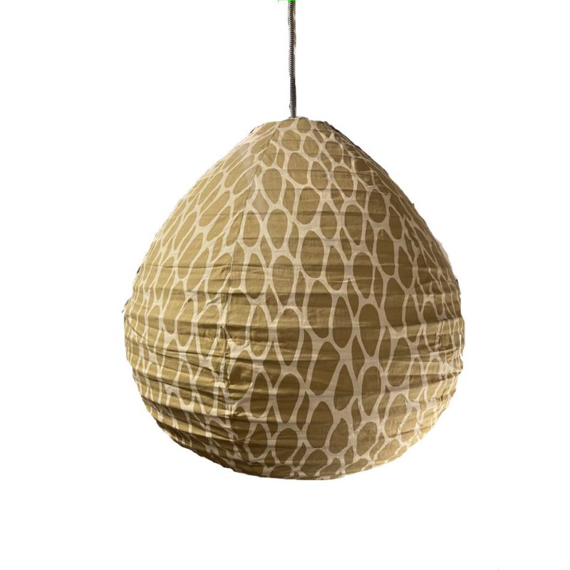The cotton lampshade Leo yellow M