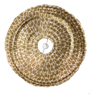 The cotton lampshade Leo yellow M