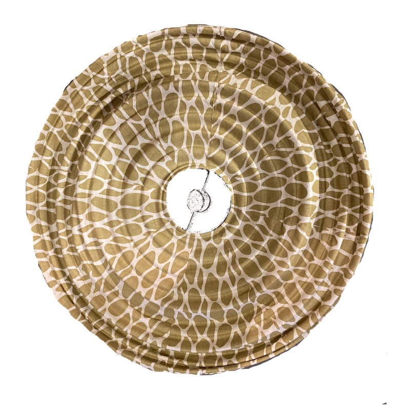 The cotton lampshade Leo yellow M