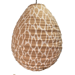 De katoenen lampenkap geel Leo S