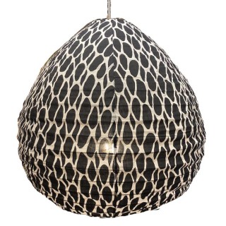 The Leo cotton lampshade black L