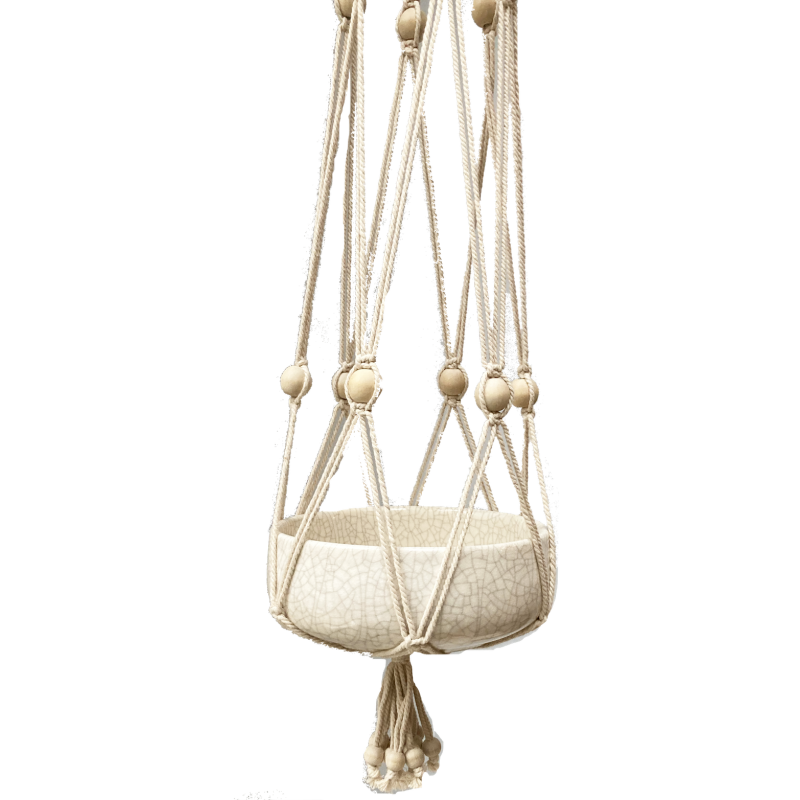Macramé cotton hanger