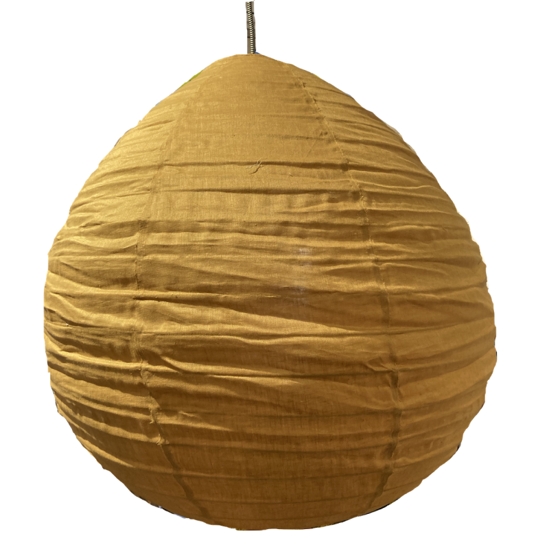 The linen lampshade Liv caramel L