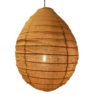 The linen lampshade Liv caramel S