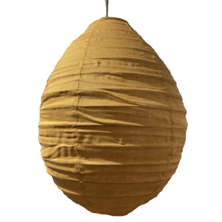 The linen lampshade Liv caramel S