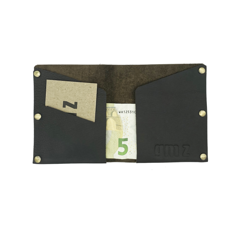 Leather handmade wallet Lef