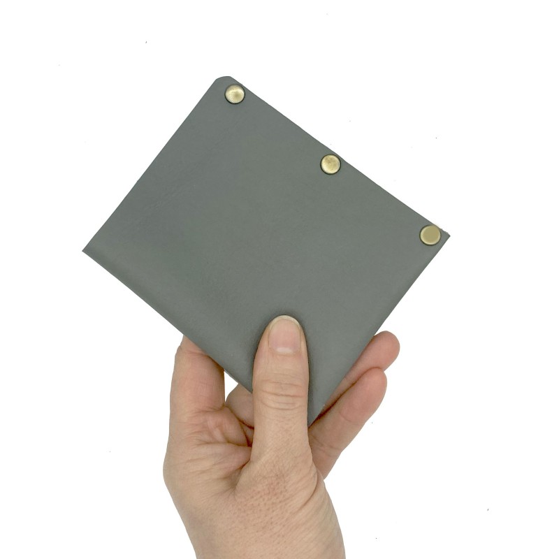 Leather handmade wallet Lef