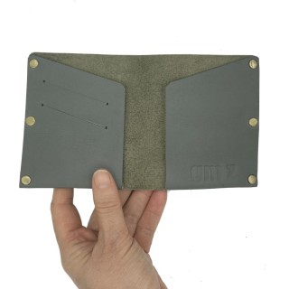 Leather handmade wallet Lef