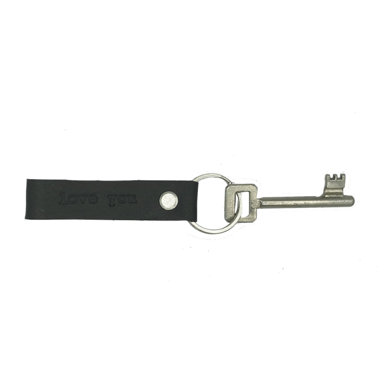 Leather key hanger Misty LOVE YOU