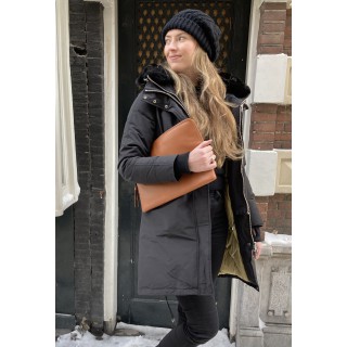 Leather laptopsleeve Lucas for the Apple 13 inch