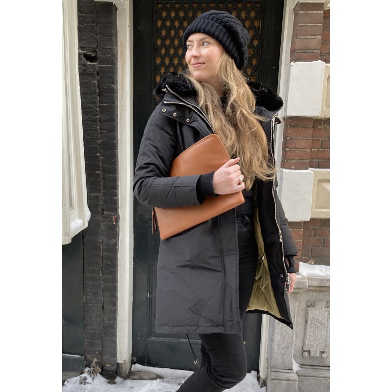 Leather laptopsleeve Lucas for the Apple 13 inch