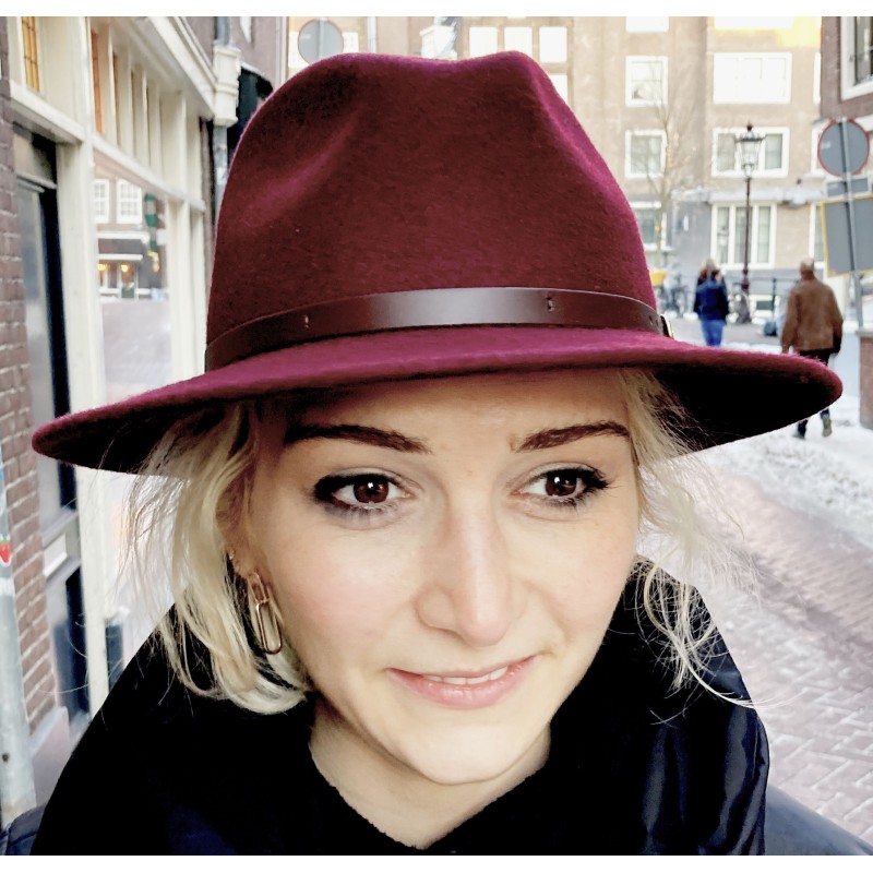 Bordeau 100 % woolen hat