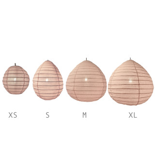 De linnen lampenkap Liv roze M