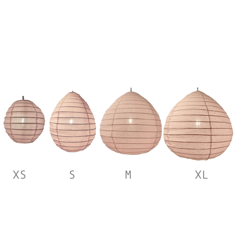 De linnen lampenkap Liv roze L De linnen lampenkap Liv roze L