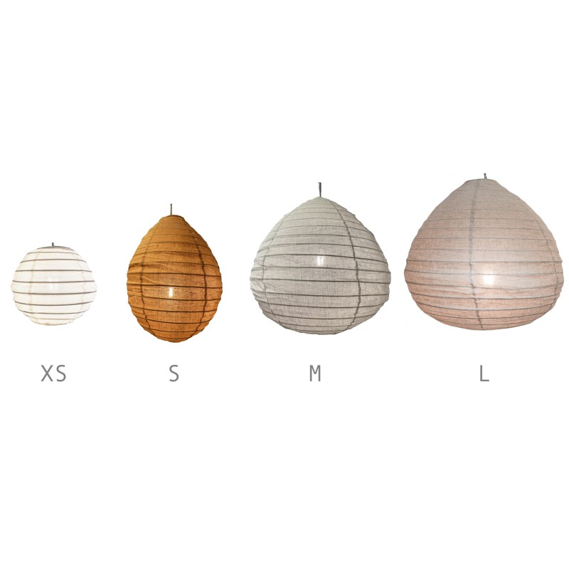 The linen lampshade Liv caramel S