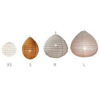 The linen lampshade Liv caramel L