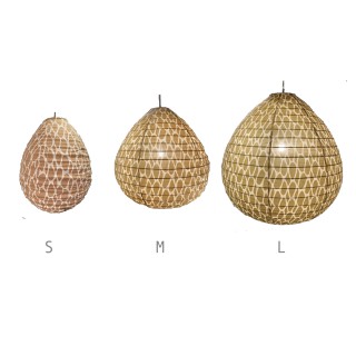 The cotton lampshade Leo yellow M