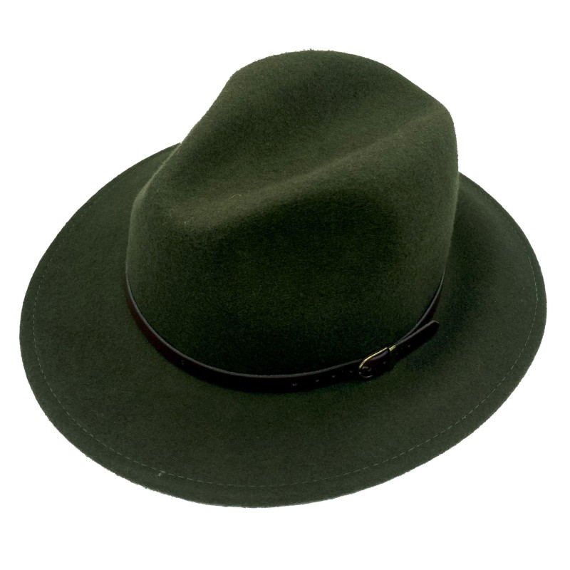 Olive 100 % woolen hat Bonnie