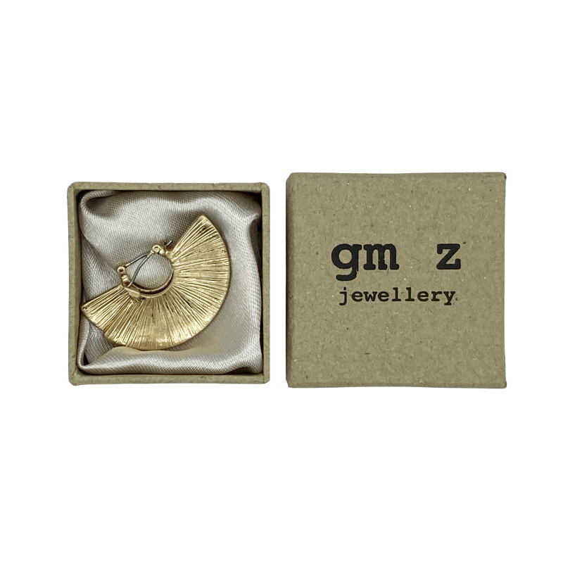 Messing oorbellen Fannie Messing oorbellen Fannie