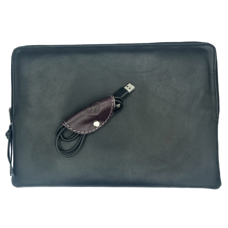 Leather cable clip Watson