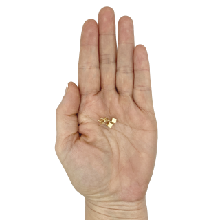 Stud Tulip gold plated