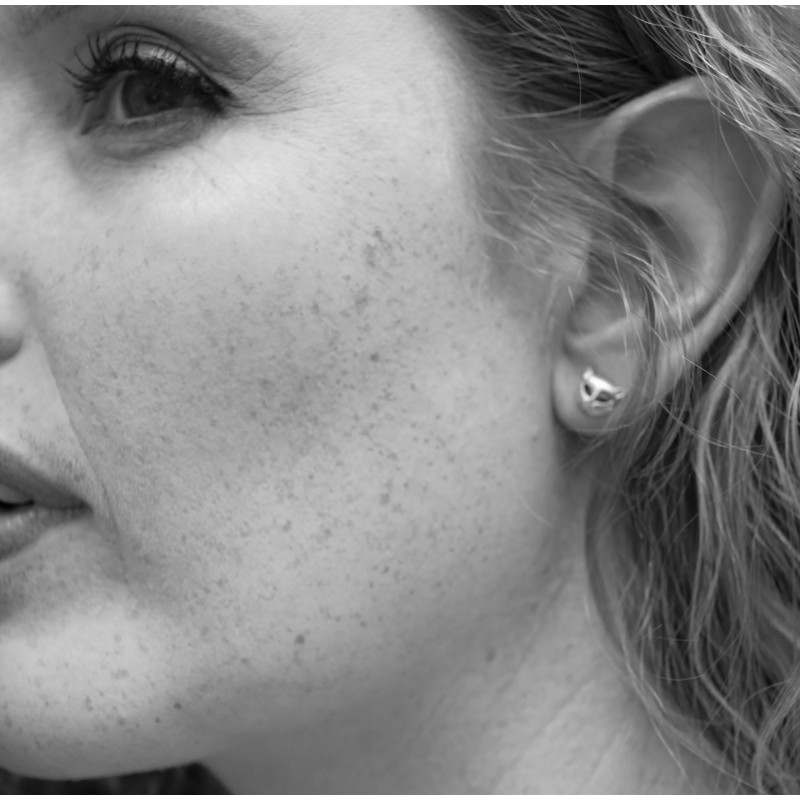 Rhodium oorbellen Irena