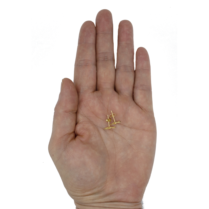 Gold plated earrings Lisan