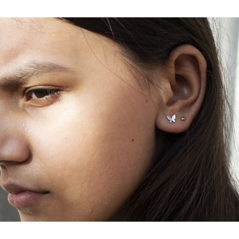 Rodium earrings Maria