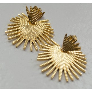 Brass earrings Milou