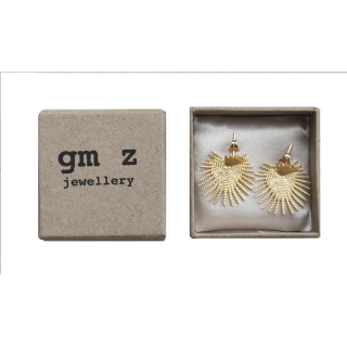 Brass earrings Milou