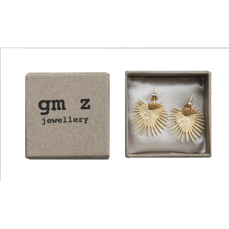 Brass earrings Milou