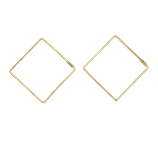 The gold plated earrings Sibyl