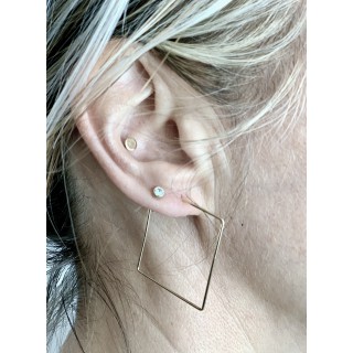 The gold plated earrings Sibyl