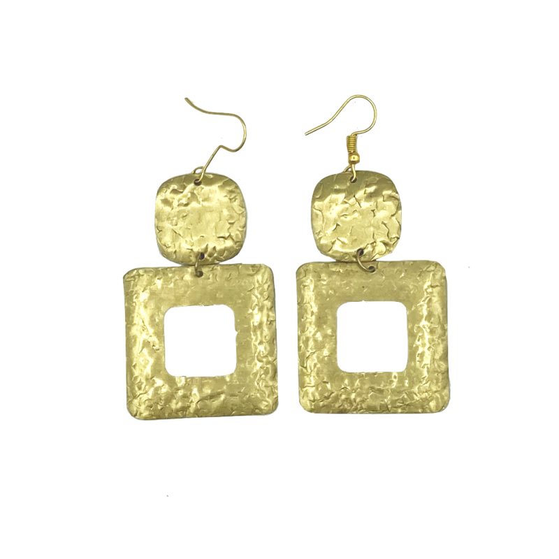 Koperen oorbellen Laura