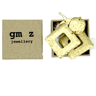 Brass earrings Laura