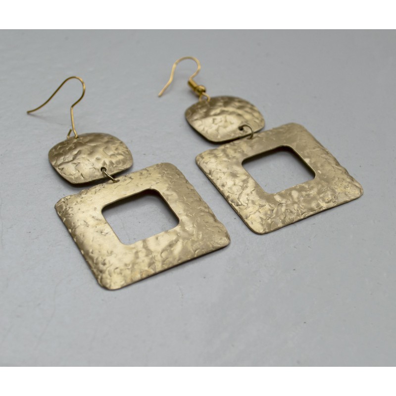 Brass earrings Laura