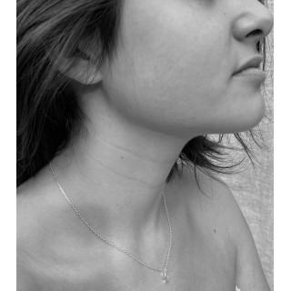 Rodium necklace Sterre