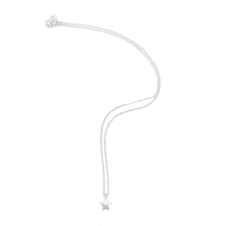 Rhodium  ketting Sterre